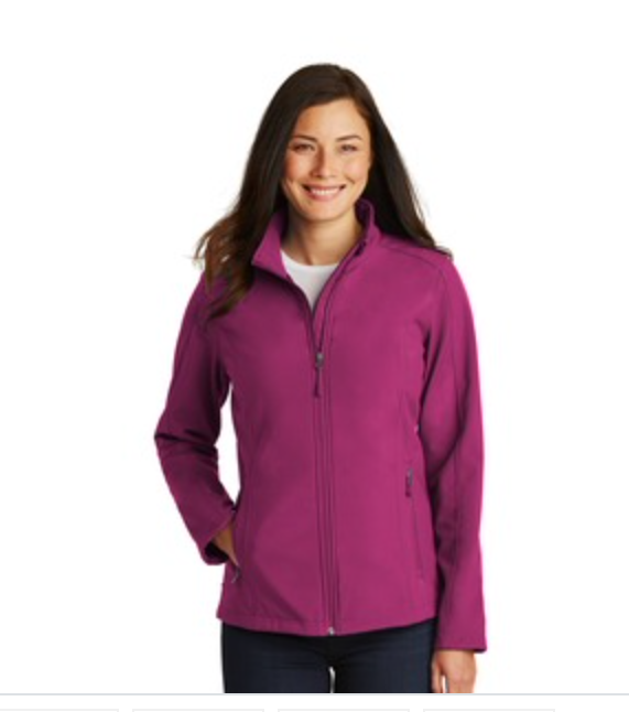  Port Authority Core Soft Shell Jacket in Very Berry Main Image